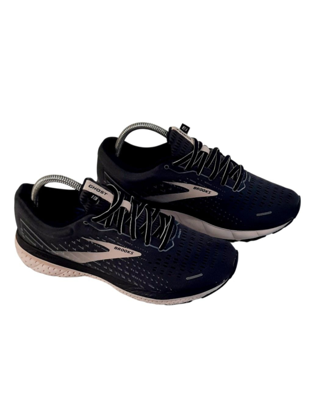 Brooks-Women's Ghost 13 Charcoal Low-top Lace-up Gray Running Shoes size 9